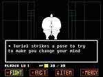 anthro bent_over big_butt butt female fur gameplay_mechanics genitals gui health_bar heart_symbol nude pose presenting presenting_hindquarters pussy short_tail solo tail text text_box thick_thighs white_body white_ears white_fur white_tail melomor praise_da_booty_(meme) undertale undertale_(series) toriel boss_monster_(undertale) bovid caprine goat mammal 2023 4:3 absurd_res digital_media_(artwork) english_text hi_res meme