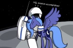 astronaut blue_hair cutie_mark duo equine eyes_closed female feral friendship_is_magic hair horn horse hug long_hair miketheuser moon my_little_pony pony princess_luna_(mlp) space stars winged_unicorn wings
Rating: Safe
Score: 16
User: Dogenzaka
Date: May 18, 2012