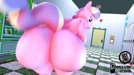 anthro anthrofied ass_clapping big_butt butt female genitals huge_butt locker looking_at_viewer looking_back looking_back_at_viewer solo twerking vulva sfmoclock macstar_(va) friendship_is_magic hasbro my_little_pony diamond_tiara_(mlp) equid equine horse mammal pony 16:9 3d_(artwork) 3d_animation animated digital_media_(artwork) hi_res short_playtime sound video widescreen