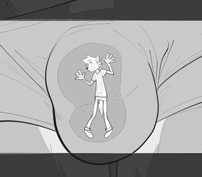 5_fingers against_surface anthro bottomwear bulge bulge_against_glass clothed clothed_anthro clothed_male clothing duo extreme_size_difference face_squish fingers footwear fur larger_anthro larger_clothed larger_male looking_at_viewer macro_anthro macro_male male male/male micro_anthro on_glass pants pinned pinned_by_penis pinned_to_wall shirt shoes size_difference skinny skinny_anthro skinny_male smaller_anthro smaller_clothed sneakers squish t-shirt topwear ducky_(artist) ambiguous_species mammal 2015 greyscale hi_res monochrome