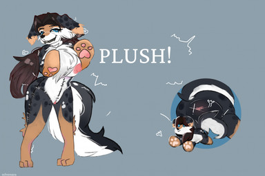 anthro doll dollification female fused fusion magic_user objectification plushie plushification solo toy toyification transformation witch sylversaya ellen animate_inanimate canid canine canis domestic_dog living_plushie mammal hi_res