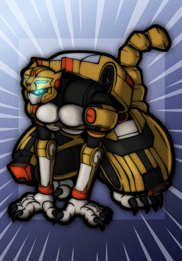 all_fours big_breasts black_body blue_body breast_squish breasts claws female glowing glowing_eyes looking_down machine multicolored_body nails pseudo_hair sharp_nails solo squish tail thick_thighs visor_eyes white_body wide_hips yellow_body radarrid3r metal_cardbot tachy_(metal_cardbot) cheetah felid feline humanoid mammal robot robot_humanoid 2026 absurd_res digital_drawing_(artwork) digital_media_(artwork) hi_res