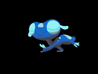 3_toes ambiguous_feral ambiguous_gender big_eyes big_head black_background blue_body eyes_closed feet feral looking_at_viewer pupils side_view simple_background slit_pupils solo stripes tail toeless_(marking) toes toony walk_cycle andrei_llacuna nintendo pokemon gecqua generation_10_pokemon pokemon_(species) reptile scalie 2026 animated blender_(artwork) digital_media_(artwork) loop short_playtime video
