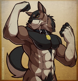 2015 abs anthro canine collar flexing looking_at_viewer male mammal masculine moonstalker_(character) muscles nipples pose solo sorakirbys wolf yellow_eyes
Rating: Safe
Score: 9
User: 2DUK
Date: January 30, 2015 2015 abs anthro canine collar flexing looking_at_viewer male mammal masculine moonstalker_(character) muscles nipples pose solo sorakirbys wolf yellow_eyes
Rating: Safe
Score: 9
User: 2DUK
Date: January 30, 2015