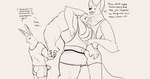 2023 abs absurd_res angry anthro areola backwards_hat biceps big_muscles biped bottomwear brother_(lore) brothers_(lore) bulge canid canine clothing colin_(mosin) detailed_bulge dialogue digital_drawing_(artwork) digital_media_(artwork) dominant dominant_anthro dominant_male english_text fur group hat headgear headwear hi_res huge_muscles lagomorph larger_anthro larger_male leporid male male_anthro mammal maned_wolf mosin muscular muscular_anthro muscular_male pecs rabbit shirt shorts sibling_(lore) size_difference smaller_anthro smaller_male speech_bubble submissive submissive_anthro submissive_male t-shirt tail tank_top text tomas_(mosin) topwear trio