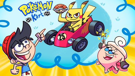 female feral group kart male pink_body shell trio vehicle wand yellow_body metapod_para_presidente mario_bros mario_kart nickelodeon nintendo pokemon the_fairly_oddparents cleffa generation_1_pokemon generation_2_pokemon human mammal pikachu pokemon_(species) 16:9 hi_res widescreen