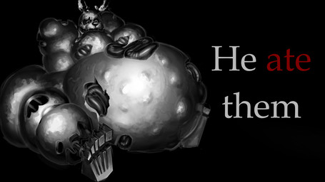 anthro belly big_belly big_butt big_muscles big_pecs black_background butt damaged_body featureless_chest guts hands_behind_back hole_(anatomy) hole_in_belly holes_in_body imprint machine male male_pred muscular navel obese obese_anthro obese_male organs outie_navel overweight overweight_anthro overweight_male pecs robotic_legs simple_background sitting solo spread_legs spreading text thick_thighs unseen_prey vore sightsear five_nights_at_freddy's five_nights_at_freddy's_3 scottgames springtrap_(fnaf) animatronic lagomorph leporid mammal rabbit robot black_and_white meme monochrome