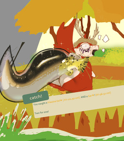 ambiguous_anthro ambiguous_feral ambiguous_gender anal anal_penetration anal_vore anthro anthro_on_feral anthro_penetrated antlers bestiality big_butt blush blush_lines butt clothing countershading feral feral_penetrating feral_penetrating_anthro fish_insertion fur hair hat headgear headwear horn huge_butt larger_anthro larger_feral open_mouth orange_body orange_fur orange_hair outside penetration sex size_difference smaller_anthro smaller_feral solo vore white_body white_countershading white_fur wide_eyed itme_floofy webfishing bait_fox_(webfishing) aquatic canid canine canis domestic_dog eel fish mammal 2024