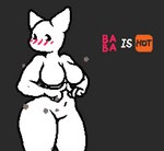 anthro blush breasts featureless_breasts featureless_crotch female navel nude shy solo text thick_thighs wide_hips isagoodfriend baba_is_you baba ambiguous_species animated digital_media_(artwork) english_text hi_res pixel_(artwork) short_playtime