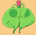allagainstyou areola big_areola big_breasts big_butt breasts butt electronic_arts elemental_creature eyelashes female flora_fauna flower garden_warfare genitals green_areola green_body green_nipples green_skin hi_res huge_areola huge_breasts huge_butt huge_thighs hyper hyper_butt hyper_thighs leaf_pubes nipples open_mouth open_smile orange_background plant plants_vs._zombies popcap_games pubes purple_eyes pussy rose_(flower) rose_(pvz) simple_background smile solo spikes spikes_(anatomy) thick_thighs thorns vine_arms vines
