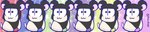 alternate_species black_body black_fur blue_tail feral fur furrification green_tail group hair male pink_nose pink_tail purple_tail red_tail simple_background tail whiskers white_body white_fur wide_image yellow_tail lunarpanda8686 hamtaro_(series) mr._osomatsu choromatsu_matsuno ichimatsu_matsuno jyushimatsu_matsuno karamatsu_matsuno osomatsu_matsuno todomatsu_matsuno cricetid hamster mammal rodent digital_drawing_(artwork) digital_media_(artwork) hi_res long_image shaded soft_shading