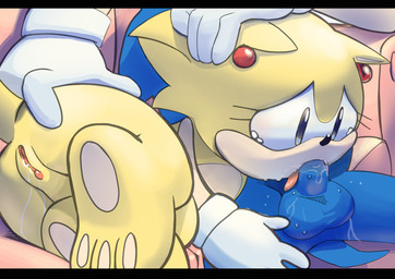 anthro blue_body blue_fur bodily_fluids crying duo feet fellatio female fur genital_fluids genitals licking male male/female oral penile penis penis_lick sex tears tongue vaginal_fluids vulva yellow_body yellow_fur maildowntheroad5416 sega sonic_the_hedgehog_(comics) sonic_the_hedgehog_(series) sonic_the_hedgehog_(shogakukan) sonic_the_hedgehog tania_(sonic_manga) eulipotyphlan hedgehog mammal hi_res letterbox incest_(lore)
