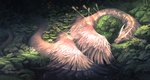 feathered_wings feathers fur horn pink_body pink_feathers solo water wings clockbirds mythology dragon feathered_dragon feathered_scalie furred_dragon furred_scalie mythological_creature mythological_scalie scalie 2020 digital_media_(artwork) hi_res