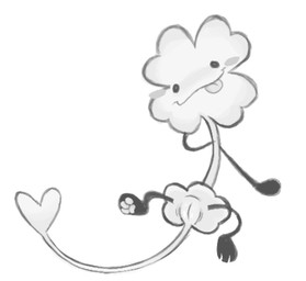 clover_(plant) female genitals humanoid_genitalia humanoid_vulva paws plant simple_background smile solo tail tongue tongue_out vulva white_background clockstops3am conditional_dnp object_shows fan_character animate_inanimate dire_animate_inanimate full-length_portrait greyscale hi_res monochrome portrait