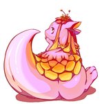 big_tail female flower flower_(anatomy) flower_hair flower_on_head kemono nude petals pink_body plant plant_hair pseudo_hair semi-anthro solo tail thick_thighs wide_hips pooding mythology lilac_(pyritie) dragon elemental_creature flora_fauna mythological_creature mythological_scalie reptile scalie 2019 digital_media_(artwork)