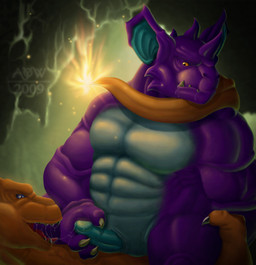 abs anthro anthrofied biceps big_muscles big_penis blue_eyes bodily_fluids cave claws cowgirl_position cum duo erection fangs fellatio fire flaming_tail from_front_position genital_fluids genitals glans horn humanoid_genitalia humanoid_penis lying male male/male male_on_bottom male_on_top male_penetrated male_penetrating male_penetrating_male muscular muscular_male nude on_back on_bottom on_top open_mouth oral orange_body orange_eyes orange_skin pecs penetration penile penis pokemorph sex straddling tail teeth tongue ayndrew mythology nintendo pokemon charizard dragon generation_1_pokemon mythological_creature mythological_scalie nidoking pokemon_(species) scalie