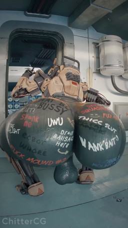 arrow_pointing_to_anus ass_clapping backsack balls big_butt body_writing bottom_heavy bouncing_balls bouncing_butt butt butt_jiggle degradation genitals gesture hand_gesture huge_butt huge_hips jiggle_physics jiggling machine male metal metallic_body shaking_butt small_waist solo text thick_thighs twerking uwu v_sign wide_hips writing_on_butt deepspacebug sound_warning electronic_arts respawn_entertainment titanfall robot spectre_(titanfall) 3d_(artwork) 3d_animation 9:16 animated digital_media_(artwork) english_text hi_res loop short_playtime sound video
