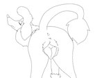 animal_genitalia anus dancing female genitals nude solo tail tail_motion tailwag bohyou_(artist) disney oliver_and_company georgette_(disney) canid canine mammal animated