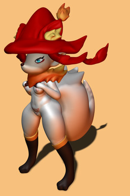 anthro barely_visible_genitalia barely_visible_vulva breasts female female_anthro genitals medium_breasts nipples palmorph solo vulva zhenash palworld pocketpair canid canine fox mammal pal_(species) wixen 2:3 3d_(artwork) absurd_res digital_media_(artwork) hi_res