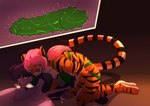 anal anal_penetration anthro anthro_on_anthro anthro_penetrated anthro_penetrating anthro_penetrating_anthro biped blush bodily_fluids cum cumshot duo ejaculation erection female female_penetrating female_penetrating_male genital_fluids genitals glans green_eyes hair handjob humanoid_genitalia humanoid_penis interspecies male male/female male_penetrated object_in_ass pegging penetration penile penis reach_around sex sex_toy sex_toy_in_ass sex_toy_insertion sex_toy_penetration tail tongue tongue_out toying_partner munkeesgomu aaron_mckay daya_khatri canid canine canis domestic_dog felid mammal pantherine tiger