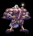 2017 4th_of_july abs accipitrid accipitriform alpha_channel american_eagle american_flag anthro avian bald_eagle balls big_balls big_penis bird eagle erection genitals hi_res holidays humanoid_genitalia humanoid_penis male muscular muscular_anthro muscular_male nipples nude pecs penis sea_eagle solo united_states_of_america vein veiny_penis wolfiecanem