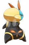 anus butt female genitals looking_at_viewer pussy solo wide_hips pdxyz nintendo pokemon arthropod generation_3_pokemon illumise insect pokemon_(species) hi_res