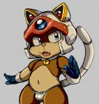 anthro blue_eyes brown_body brown_fur bulge clothing cute_fangs fangs fur humanoid_hands male simple_background solo teeth underwear dandi samurai_pizza_cats speedy_cerviche domestic_cat felid feline felis mammal 2019