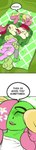 5_toes bedding blanket blonde_mane cuddling cutie_mark detailed_background dialogue eyelashes eyes_closed feet female feral fur green_mane green_tail group hooves hugging_leg long_mane long_tail lying male mane multicolored_mane on_back open_mouth open_smile pink_body pink_fur pink_mane pink_tail red_mane red_tail sleeping smile tail tan_body tan_fur text toes two_tone_mane two_tone_tail yellow_tail ather_os friendship_is_magic hasbro my_little_pony anon daisy_(mlp) lily_(mlp) rose_(mlp) earth_pony equid equine horse mammal pony 2024 absurd_res comic digital_drawing_(artwork) digital_media_(artwork) english_text hi_res long_image tall_image