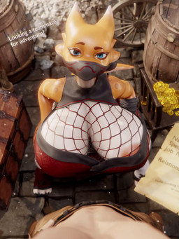 anthro barely_visible_nipples big_breasts big_butt bottom_heavy breasts butt clothed clothing duo female female_anthro female_focus first_person_view fishnet_clothing fishnet_topwear horn huge_breasts huge_butt huge_hips huge_thighs larger_human larger_male looking_at_viewer male male/female male_human male_pov music ninja nipple_slip nipples short_stack size_difference smaller_anthro smaller_female tail text thick_thighs topwear warrior wide_hips xaz3d phoenixq_q_(modeler) kaida_(xaz3d) human kobold mammal reptile scalie 3:4 3d_(artwork) 3d_animation animated digital_media_(artwork) english_text hi_res short_playtime sound webm