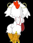 anthro apron apron_only butt clothing female looking_ahead raised_arm raised_leg rear_view red_apron red_clothing simple_background solo standing tail transparent_background white_body yellow_legs dreameclipsewolf parappa_the_rapper sony_corporation sony_interactive_entertainment cheap_cheap_the_cooking_chicken avian bird chicken galliform gallus_(genus) phasianid 2020 alpha_channel digital_drawing_(artwork) digital_media_(artwork) hi_res