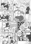 anthro canid canine canis clothing comic cotton_(artist) dialogue domestic_dog english_text fur greyscale male mammal monochrome natsume_(tooboe_bookmark) nitobe text tooboe_bookmark
