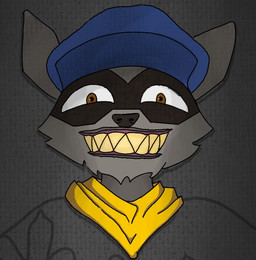 clothing feral hat headgear headwear male smile solo seihola sly_cooper_(series) sony_corporation sony_interactive_entertainment sucker_punch_productions sly_cooper