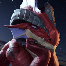 alternate_species blurred_background bokeh claws cloud female feral half-closed_eyes hand_on_head horn looking_at_viewer membrane_(anatomy) multicolored_body multicolored_scales narrowed_eyes night outside pupils red_body red_scales scales sharp_teeth sky slit_pupils smile solo star starry_sky teeth two_tone_body two_tone_scales white_eyes yellow_body yellow_scales ivorylagiacrus blender_cycles dungeons_and_dragons hasbro mythology wizards_of_the_coast melissa_belladonna dragon dragon_(dnd) mythological_creature mythological_scalie red_dragon_(dnd) scalie 1:1 2025 3d_(artwork) absurd_res blender_(artwork) digital_media_(artwork) hi_res portrait