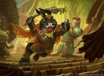 ambiguous_gender anthro black_body black_fur brown_body brown_fur buckteeth building carrot claws clothing food fur green_body group holding_carrot holding_food holding_object holding_orb holding_vegetable male open_mouth plant running standing teeth tree vegetable whiskers manuel_castanon hasbro magic:_the_gathering wizards_of_the_coast amphibian frog lagomorph leporid mammal mouse murid murine mustelid otter rabbit rodent absurd_res digital_media_(artwork) hi_res official_art