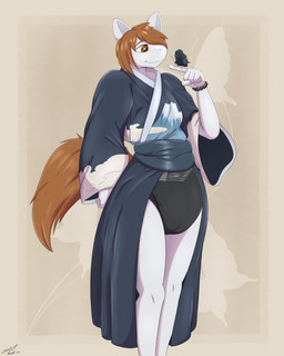 anthro anthrofied asian_clothing bangs black_diaper clean_diaper clothing diaper east_asian_clothing front_view japanese_clothing kimono male smile solo steelshark hasbro my_little_pony fan_character arthropod butterfly equid equine horse insect lepidopteran mammal pony 4:5 absurd_res hi_res