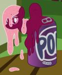 beverage beverage_can can container female grape_soda ponification purple_eyes soda solo what_has_magic_done what_has_science_done badumsquish hasbro my_little_pony fan_character equid equine horse mammal pony 2017 absurd_res hi_res