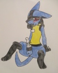 anime anus balls blush condom cum cum_on_penis erection filled_condom fur lucario male multi_knot nintendo penis plain_background pokémon spikes spreading video_games
Rating: Explicit
Score: 5
User: blackarmstuido3
Date: July 31, 2013