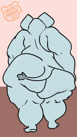 anthro big_butt butt butt_jiggle cellulite elderly elderly_female female huge_butt jiggling mature_female nude obese obese_anthro obese_female overweight overweight_anthro overweight_female rear_view solo stretch_marks walk_cycle gingerlybreadart zoe_(gingerlybreadart) elephant elephantid mammal proboscidean 2022 2d_animation 9:16 animated