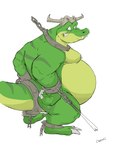 anthro barefoot bdsm belly big_belly bondage bone bound chain chained collar cuff_(restraint) feet male moobs muscular nipples nude plantigrade prisoner restrained restraints shackles skull solo submissive submissive_male canson donkey_kong_(series) donkey_kong_64 nintendo k_lumsy crocodilian kremling reptile scalie 2019 absurd_res hi_res