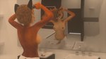 anthro clothed clothing female shaving shower solo topless littlefisky ninfu_caracal caracal caracal_(genus) felid feline mammal 16:9 3d_(artwork) digital_media_(artwork) hi_res widescreen