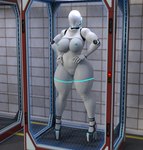 cage clothing female footwear glowing glowing_nails high_heels machine platform_footwear platform_heels shoes slightly_chubby solo bbdworks haydee_(game) humanoid robot 3d_(artwork) absurd_res daz_studio_(artwork) digital_media_(artwork) hi_res