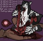 4_arms anthro blood bodily_fluids breasts crying cum cum_in_pussy cum_inside death duo fatal_vore featureless_breasts female female_on_top genital_fluids gore gore_focus guts hard_vore horror_(theme) impregnation insane killing male male/female male_death multi_arm multi_limb mutilation nude on_top organs ovum penetration penile penile_penetration penis_in_pussy profanity sperm_cell tears text unwanted_cum_inside unwanted_cumshot unwanted_ejaculation unwanted_impregnation unwanted_knotting vaginal vaginal_penetration vore varlus arachnid arthropod canid canine canis domestic_dog felid feline hybrid mammal pantherine spider tiger digital_media_(artwork) english_text story story_in_description