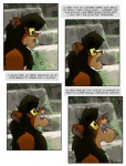 anthro comic dusker78 english_text eyewear felid female fur glasses growth hair lion male mammal nude pantherine snout snout_growth text transformation transformation_through_injection vivarium whiskers zoo_(facility)