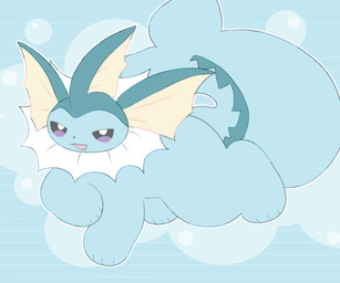 blue_body feral frill_(anatomy) male open_mouth simple_background solo tail wayletuwu nintendo pokemon eeveelution generation_1_pokemon pokemon_(species) vaporeon 6:5 hi_res