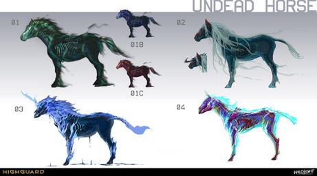 ambiguous_feral ambiguous_gender black_body black_hooves black_skin black_tail blue_body blue_horn blue_mane blue_skin blue_tail bone company_name empty_eyes feral fire flaming_hair flaming_mane flaming_tail gradient_background group hooves horn light long_mane mane medium_mane multicolored_body multicolored_tail number pseudo_hair pseudo_mane purple_teeth red_sclera red_tail rib_cage simple_background skeleton tail teal_mane teal_tail teeth text translucent translucent_body white_eyes nicholas_patrick_kelana santi_bosch highguard_(game) mythology animated_skeleton equid equine horse hybrid mammal mythological_creature mythological_equine undead unicorn 2026 absurd_res artist_collaboration colored concept_art digital_drawing_(artwork) digital_media_(artwork) english_description english_text hi_res lighting official_art shaded