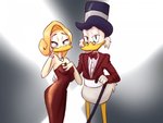 anthro duo female male male/female billyheart disney ducktales ducktales_(2017) goldie_o'gilt scrooge_mcduck anatid anseriform avian bird duck 4:3