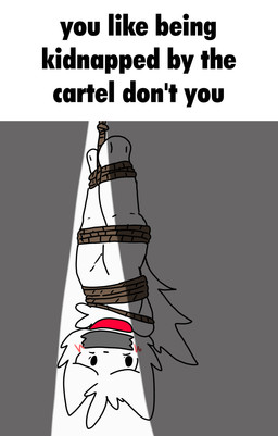 anthro bdsm blush blush_lines bondage bound caption collar gag hanging_upside_down kidnapping legs_tied male red_collar restraints rope rope_bondage scared simple_animation solo struggling tape tape_gag torso_tied upside_down desolatestar boy_kisser_(meme) canid canine fox mammal animated hi_res meme