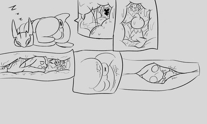 anal anal_penetration anal_vore anus balls bodily_fluids butt clenching feral fully_inside genitals group internal male nude open_mouth penetration recursive_vore simple_background size_difference sleeping tail text trio vore afraidpichu nintendo pokemon apple_the_pichu arthropod generation_1_pokemon generation_2_pokemon generation_5_pokemon mammal pichu pikachu pokemon_(species) rodent scolipede 5:3 digital_media_(artwork) english_text monochrome
