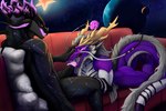 anthro cosmic cosmic_background duo fellatio furniture genitals hair lying_on_sofa male male/male mane mane_hair nude_anthro on_sofa oral penile penis sex sitting sitting_on_sofa sofa star ethan0 mythology fulgerion lotemn_(lotemn) celestial_being dragon eastern_dragon mythological_creature mythological_scalie scalie hi_res
