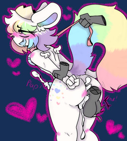 anal anal_penetration anthro arm_pull bell bell_collar big_butt blue_eyes blue_nipples blue_penis blush bodily_fluids body_blush butt butt_blush chibi_wings collar crown cum cum_in_ass cum_inside cum_while_penetrated disembodied_hand disembodied_penis drooling duo ejaculation eyelashes fangs femboy fluffy fluffy_tail from_behind_position fur genital_fluids genitals hair headgear heart_(marking) heart_symbol hearts_around_body leash leash_pull long_tail looking_pleasured looking_up male male/male male_penetrated male_penetrating male_penetrating_male markings multicolored_body multicolored_fur multicolored_hair multicolored_tail nipples onomatopoeia penetration penile penile_penetration penis penis_in_ass plap prison_guard_position rainbow_hair rainbow_tail raised_tail round_ears saliva sex sharp_teeth slim small_waist small_wings solo_focus sound_effects sparklefur tail teeth text thick_thighs white_body white_hair wide_hips wings candy_foxy prince_moxie felid feline mammal serval alpha_channel colorful_theme hi_res pastel_theme